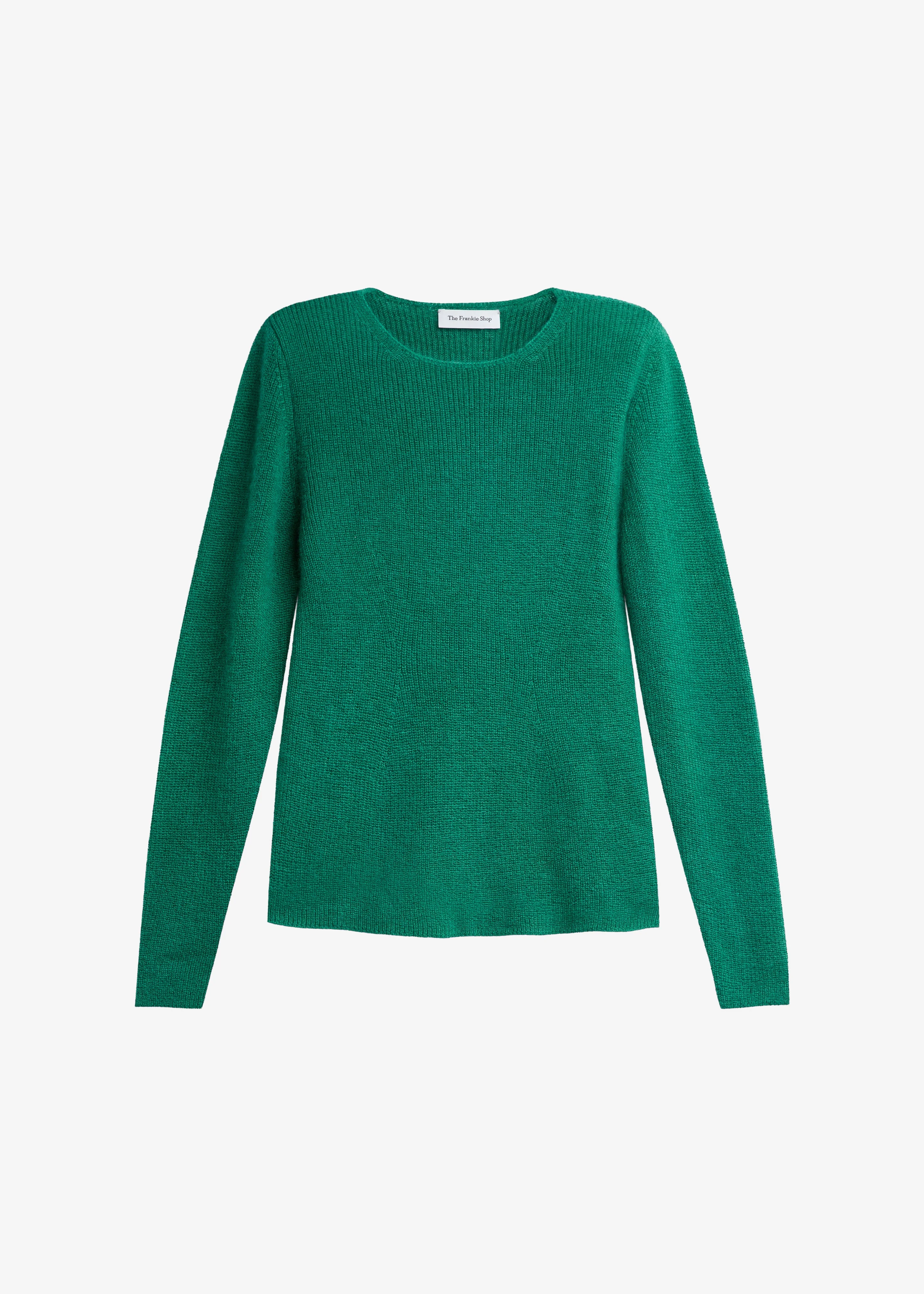 Beatrice Knit Padded Long Sleeve Top - Green - 1