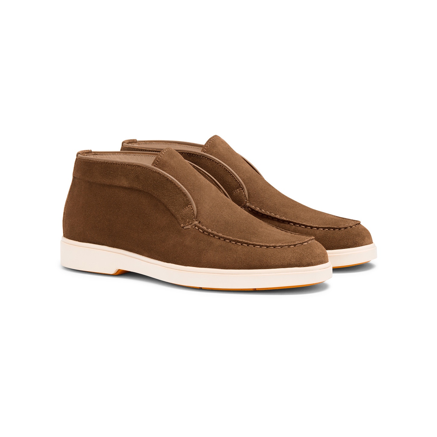 Women's light brown suede desert boot - 2