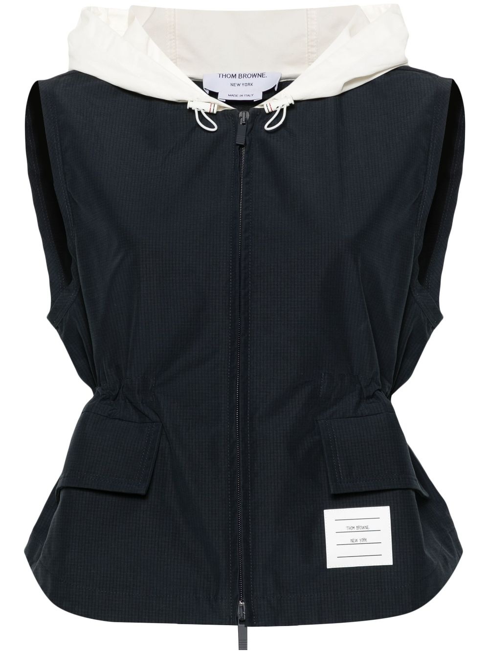 ripstop hooded gilet - 1