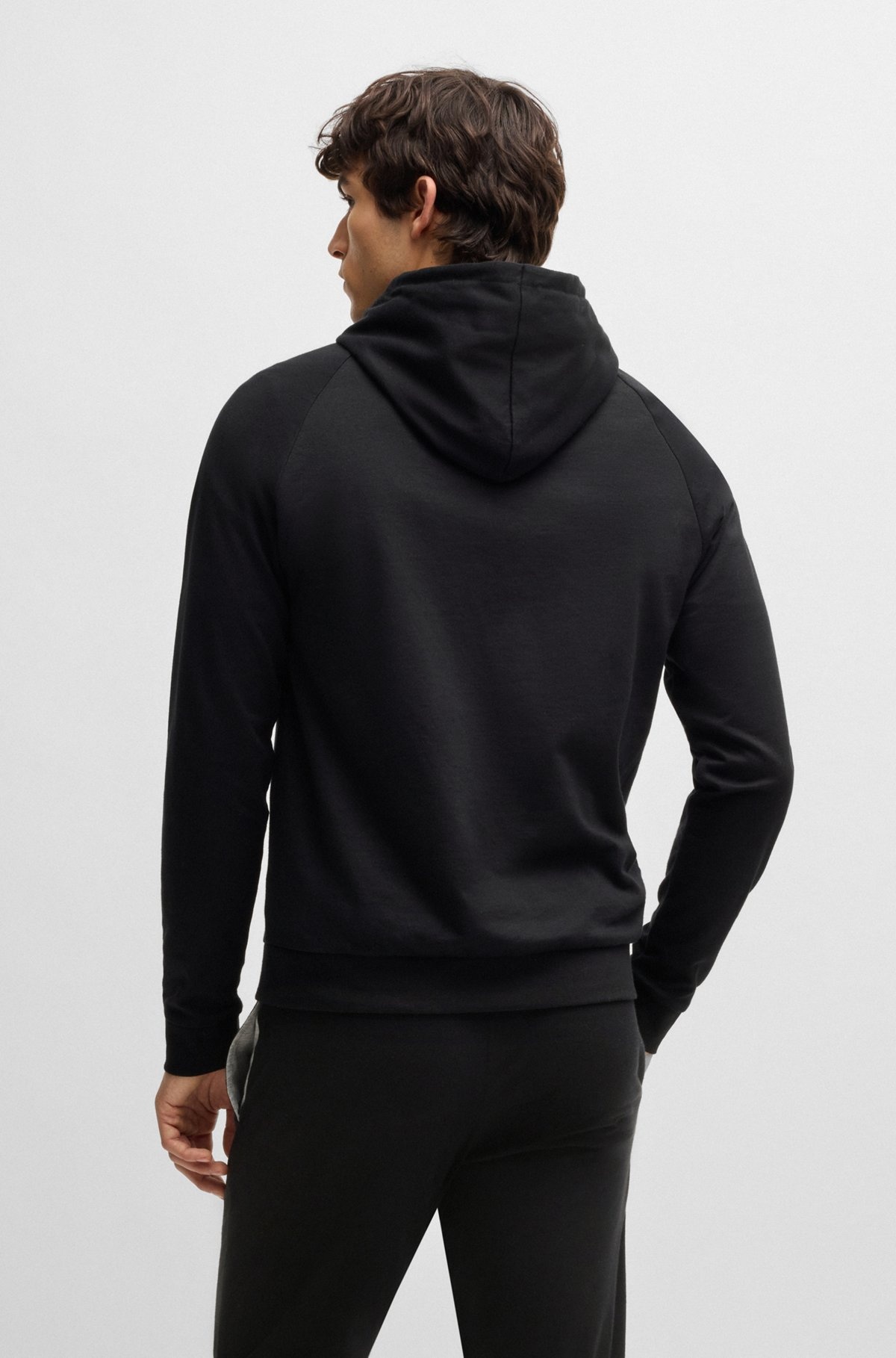 COTTON-TERRY ZIP-UP HOODIE WITH LOGO PRINT - 4