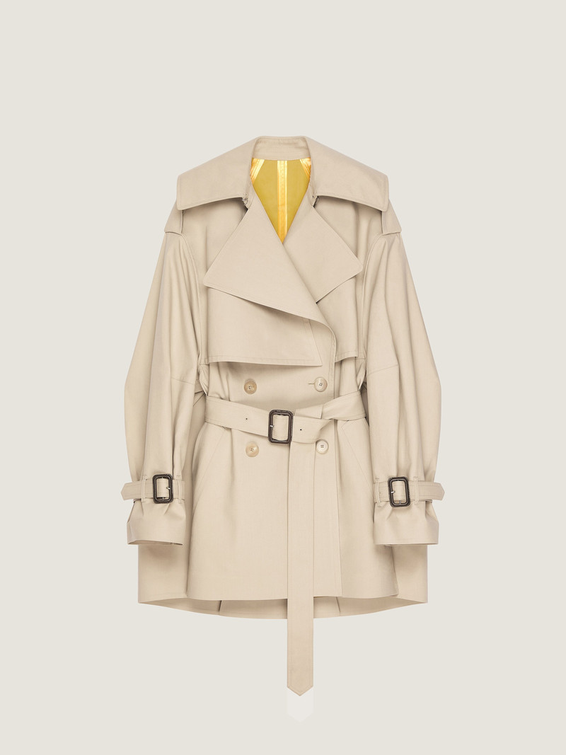 COCOON SHORT TRENCH IN COTTON 1