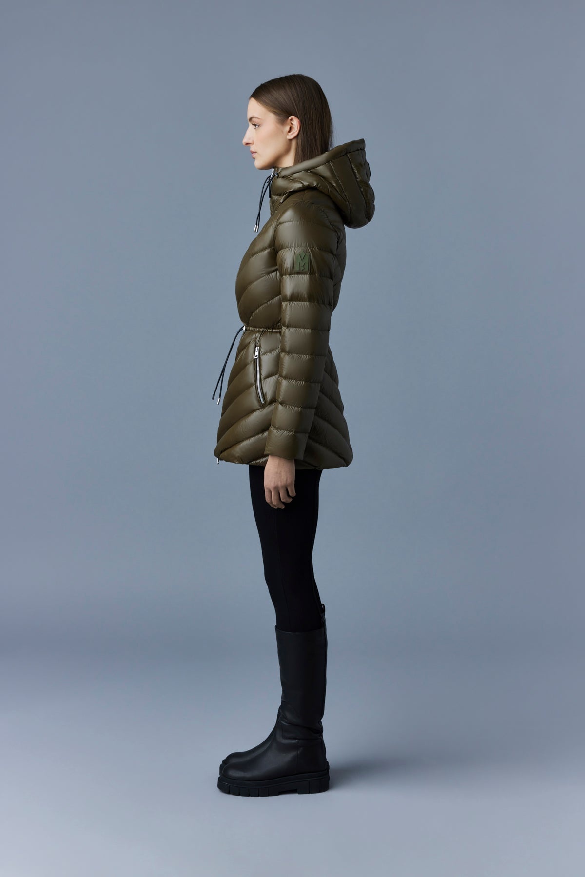 ARITA light hooded down chevron jacket - 3