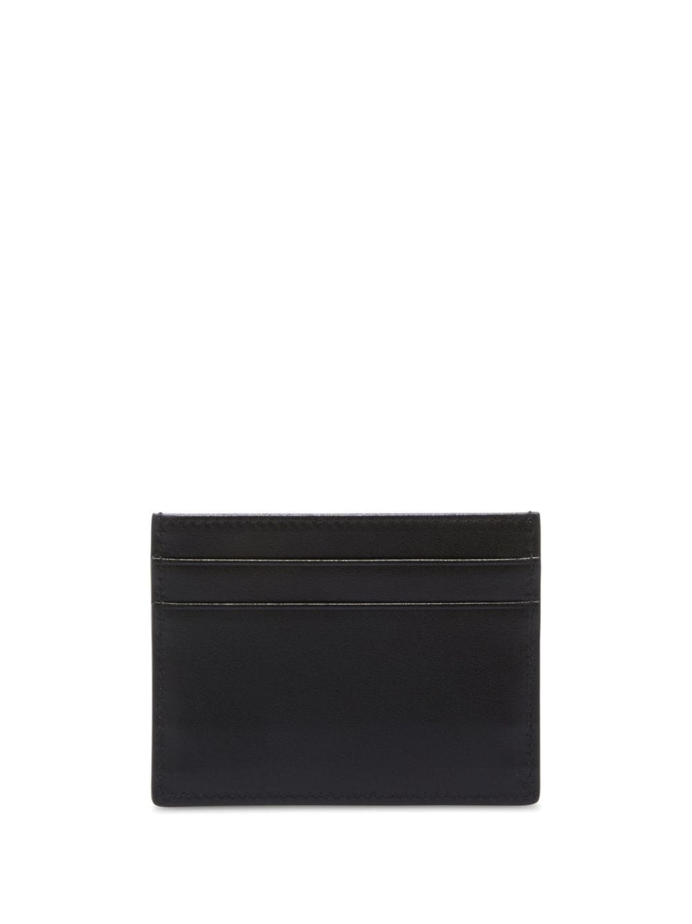 logo-print leather card holder - 2