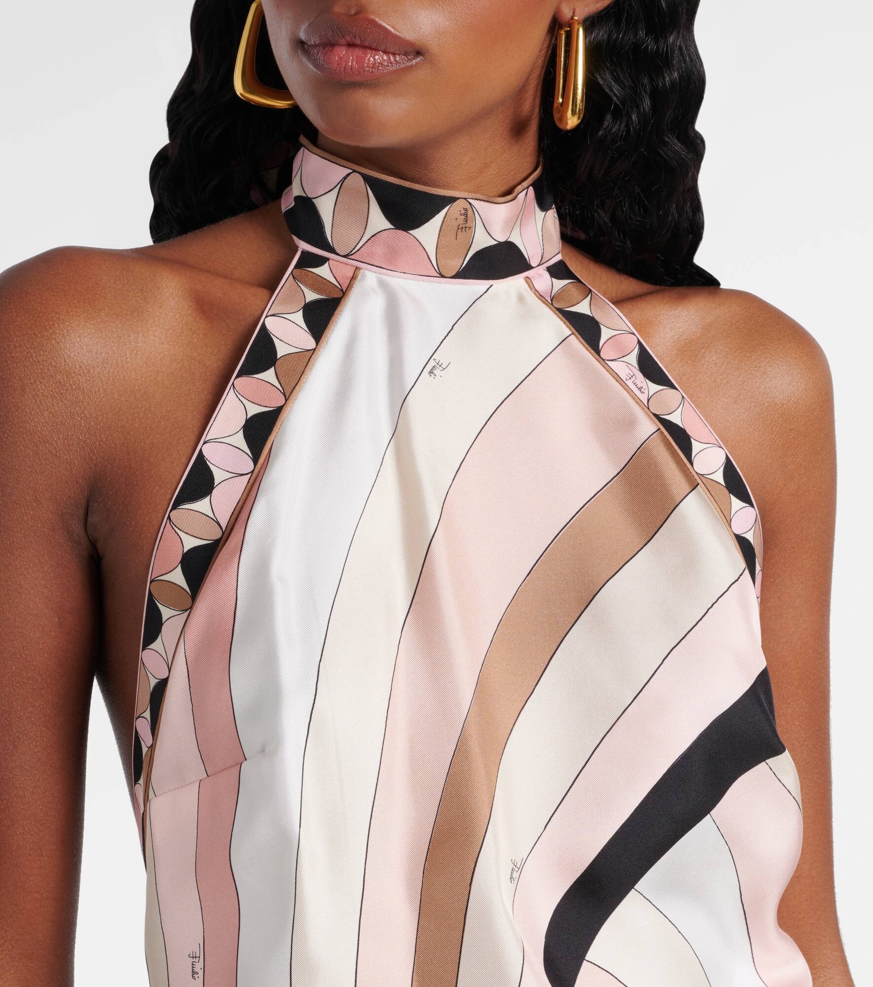 Iride silk twill top - 4