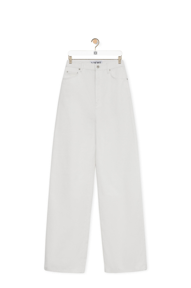 High waisted jeans in cotton - 1