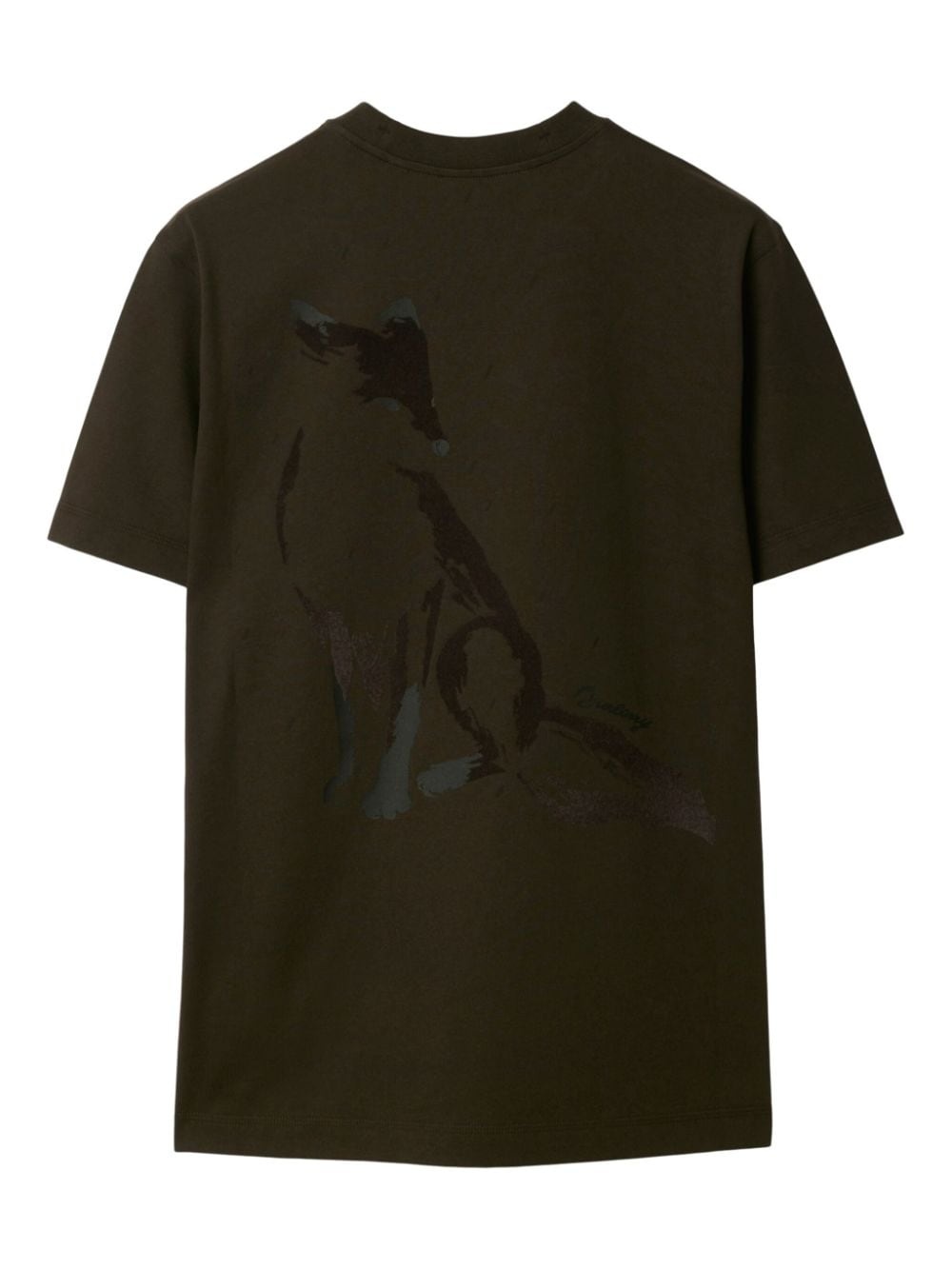 fox-print cotton T-shirt - 6