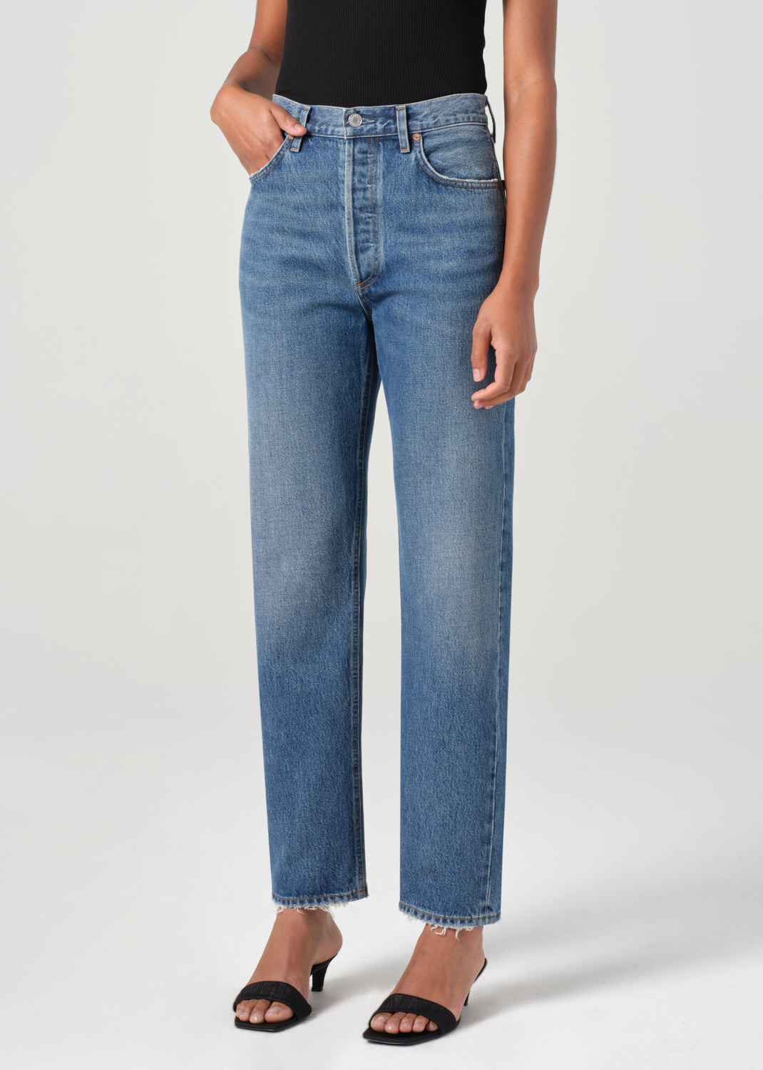 90'S PINCH WAIST HIGH RISE STRAIGHT IN ESSENCE - 5