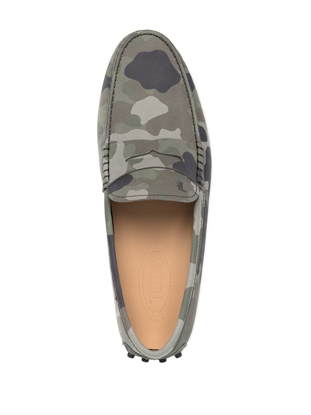 camouflage pattern driving loafers - 4