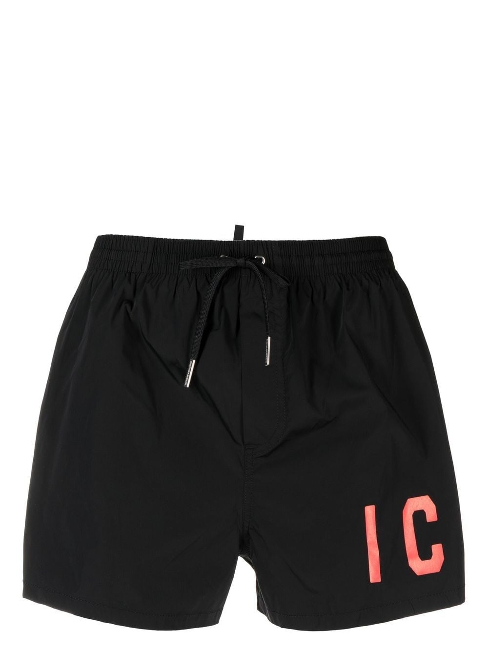 logo print swim shorts - 1