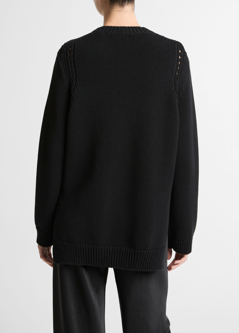 Vince Italian Cotton-Blend Tunic Sweater outlook