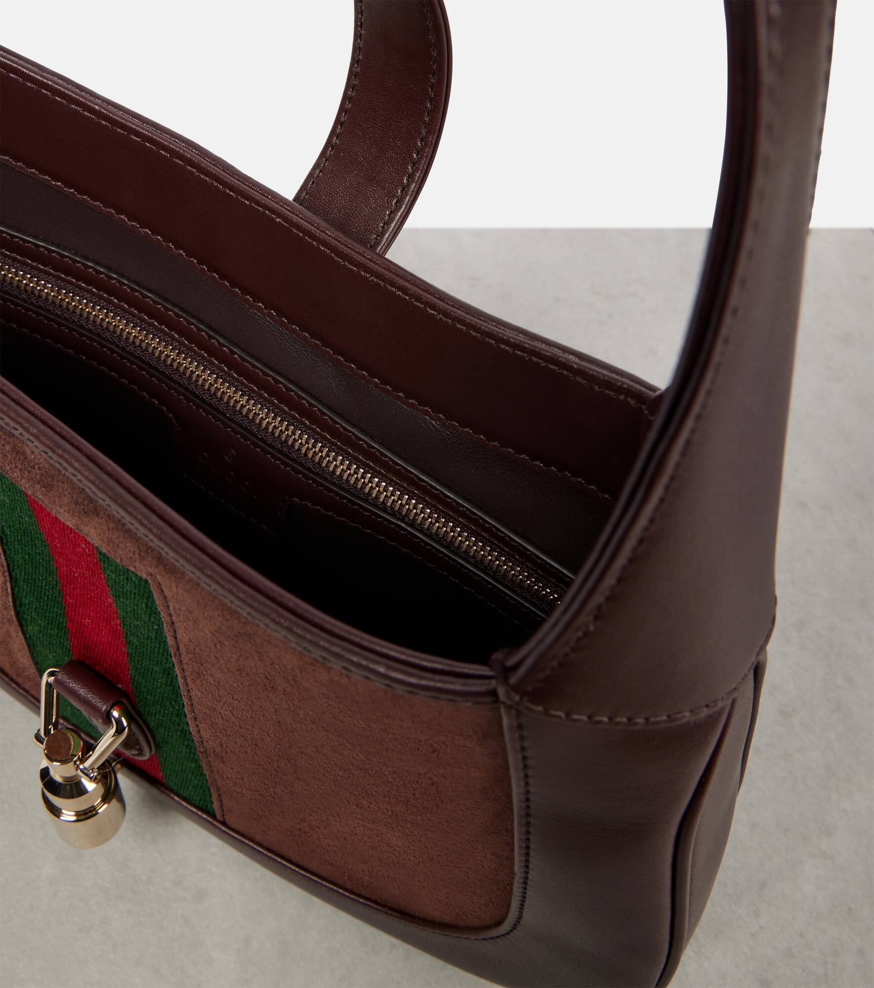 Jackie 1961 Medium suede shoulder bag - 3