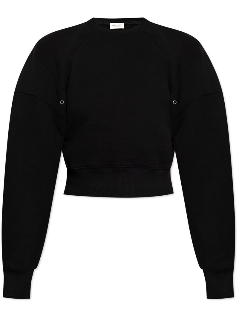 long-sleeve cotton sweatshirt - 1
