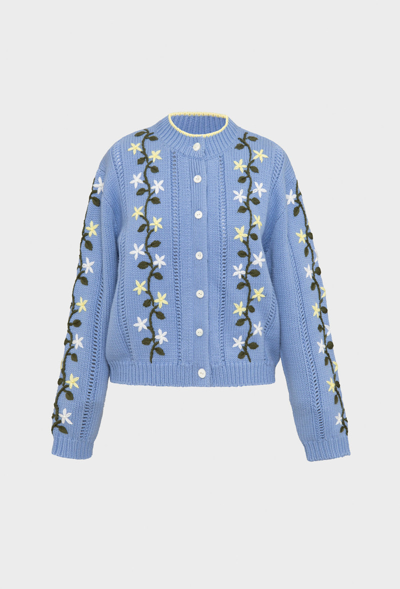 Hesper Cardigan - Greek Blue/Multi 5