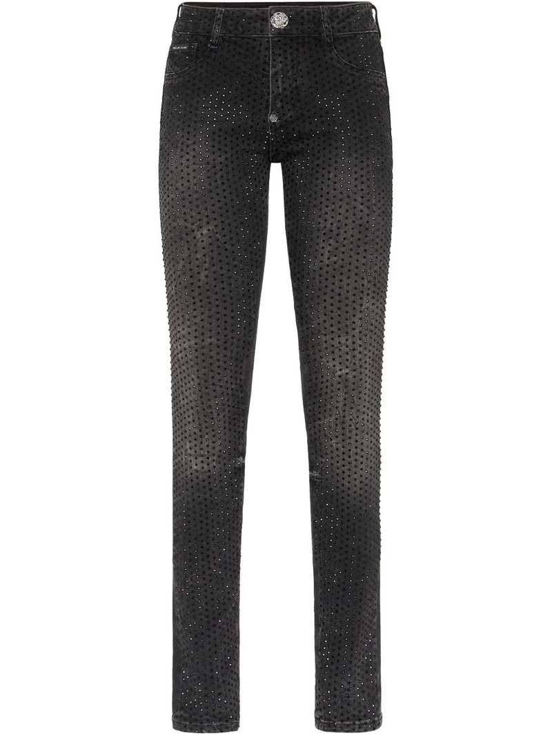 crystal-embellished jeans 1