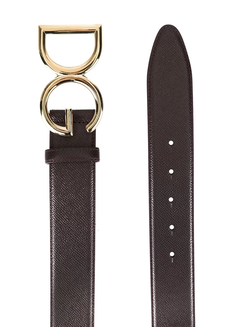 branded buckle belt - 2