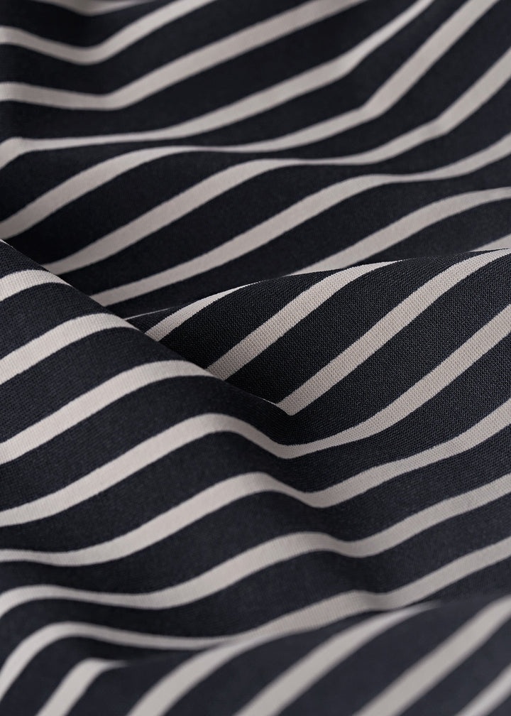 High neck swimsuit monogram stripe - 2