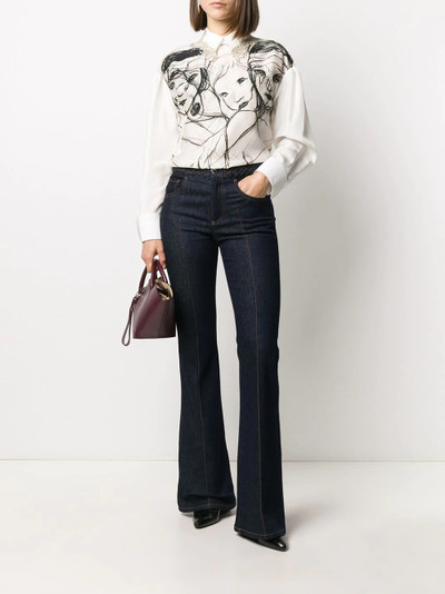 Chloé embellished print shirt outlook