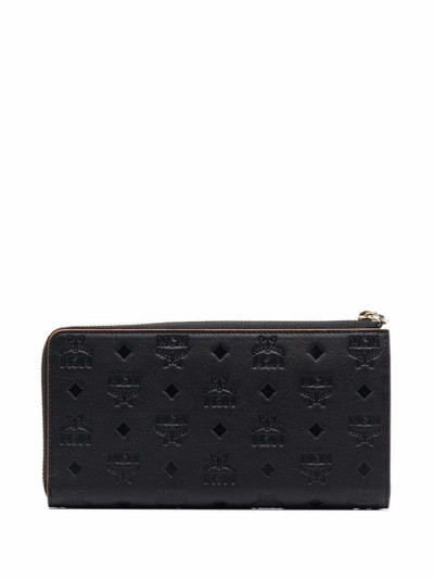 MCM monogram wristlet wallet outlook