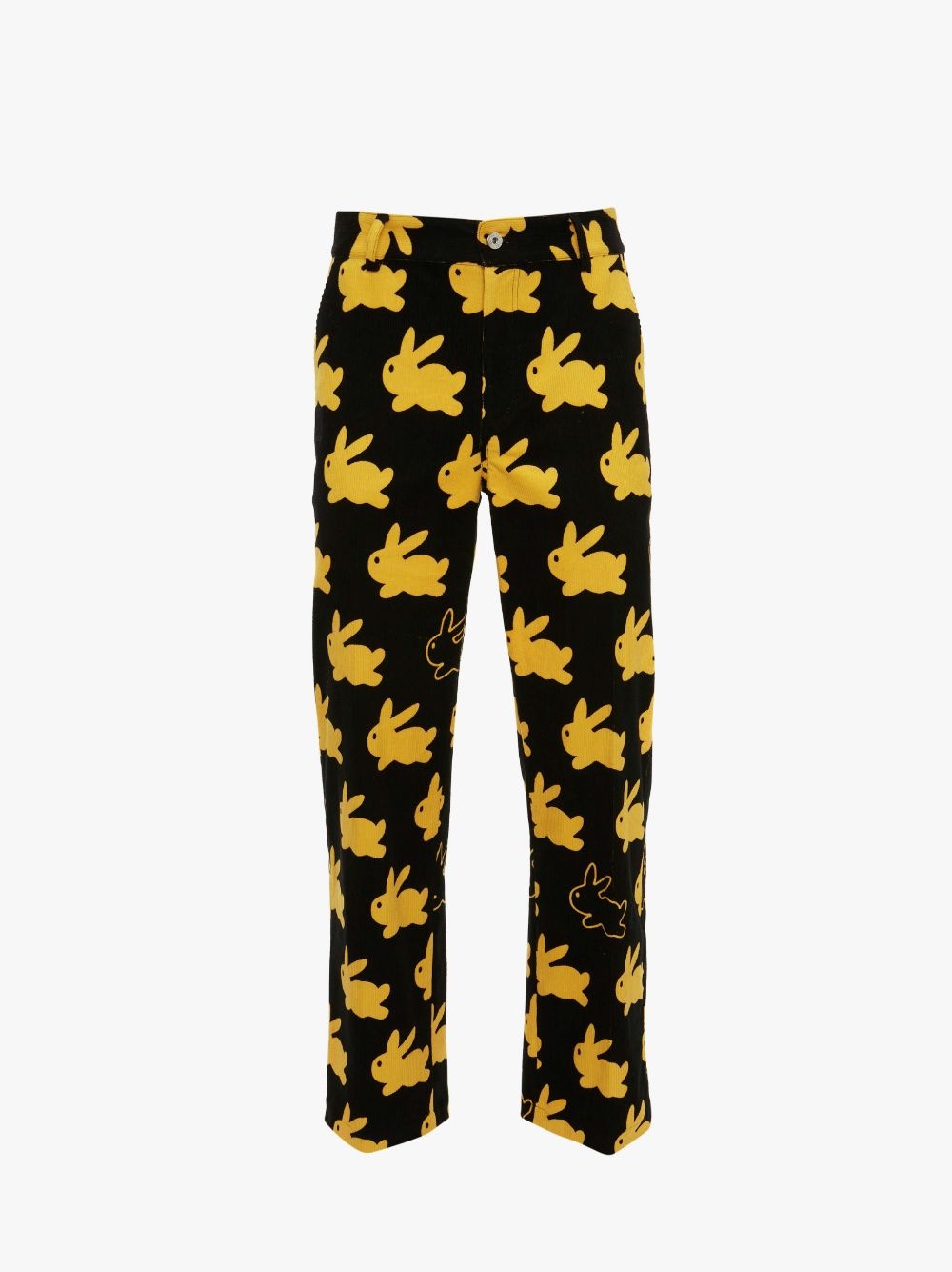 ALL OVER BUNNY STRAIGHT LEG CORDUROY TROUSERS - 1