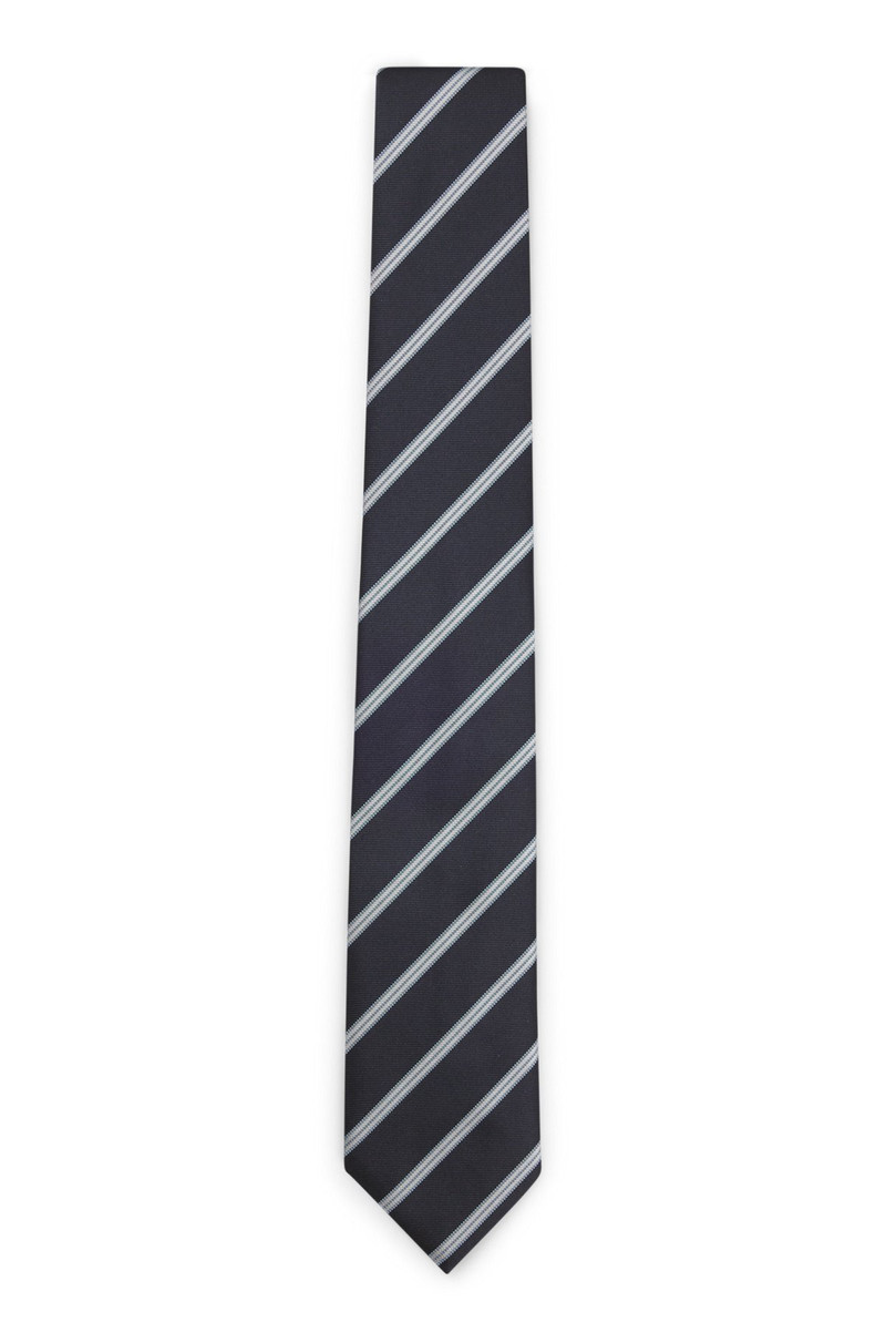 DIAGONAL-STRIPE TIE IN A SILK BLEND 1