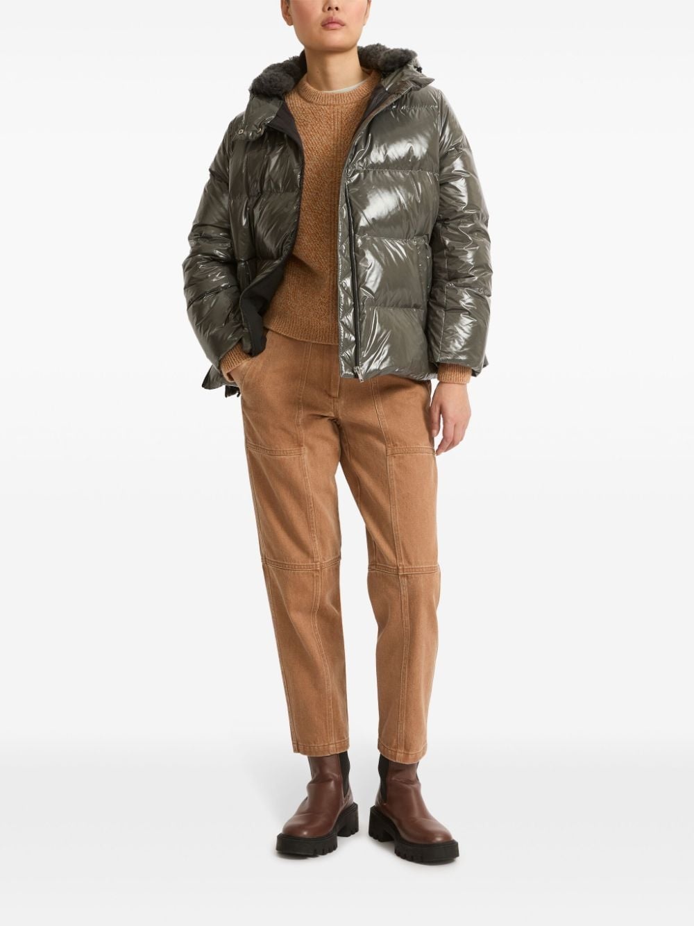 duck-down padded jacket - 2