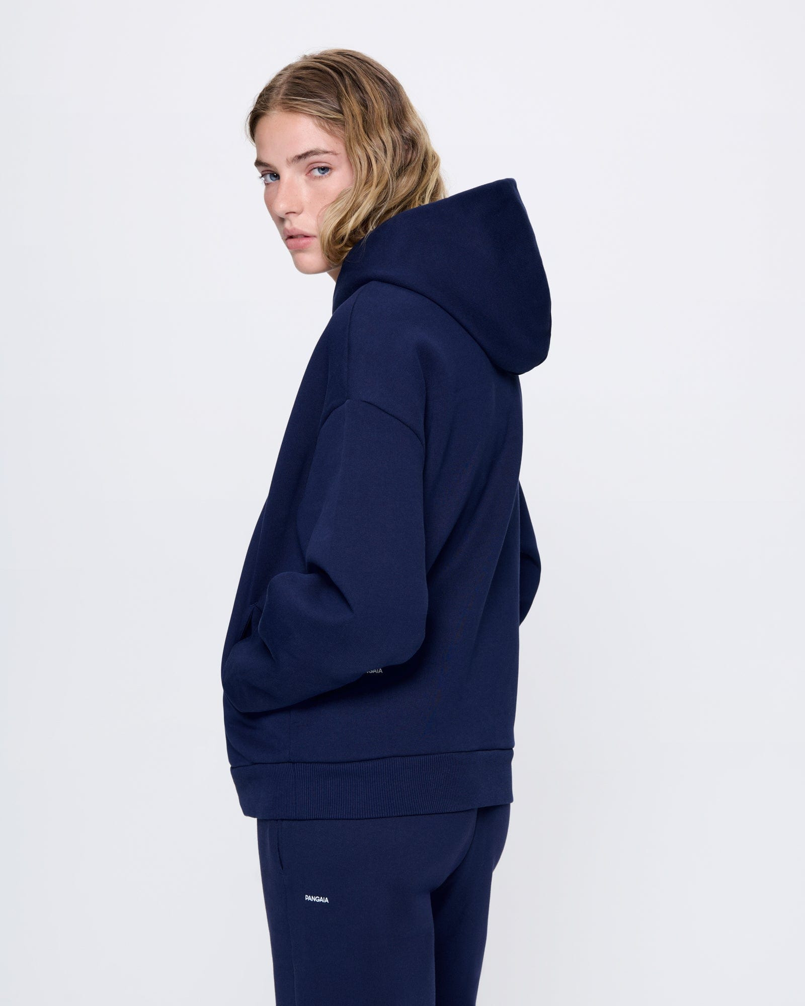 Womens 365 Heavyweight Hoodie - Navy Blue - 7