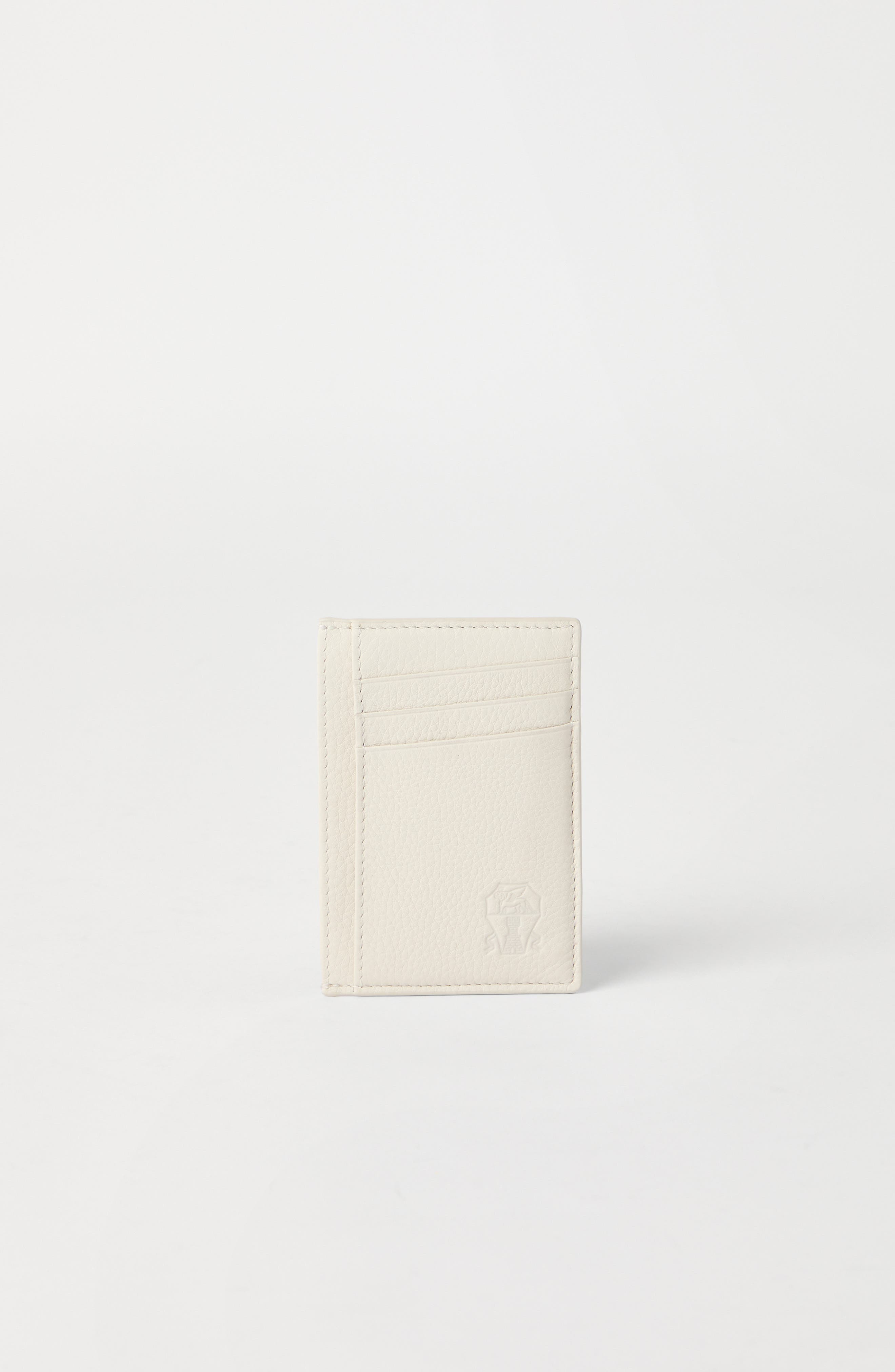 Brunello Cucinelli Calfskin card case in Ivory at Nordstrom - 2