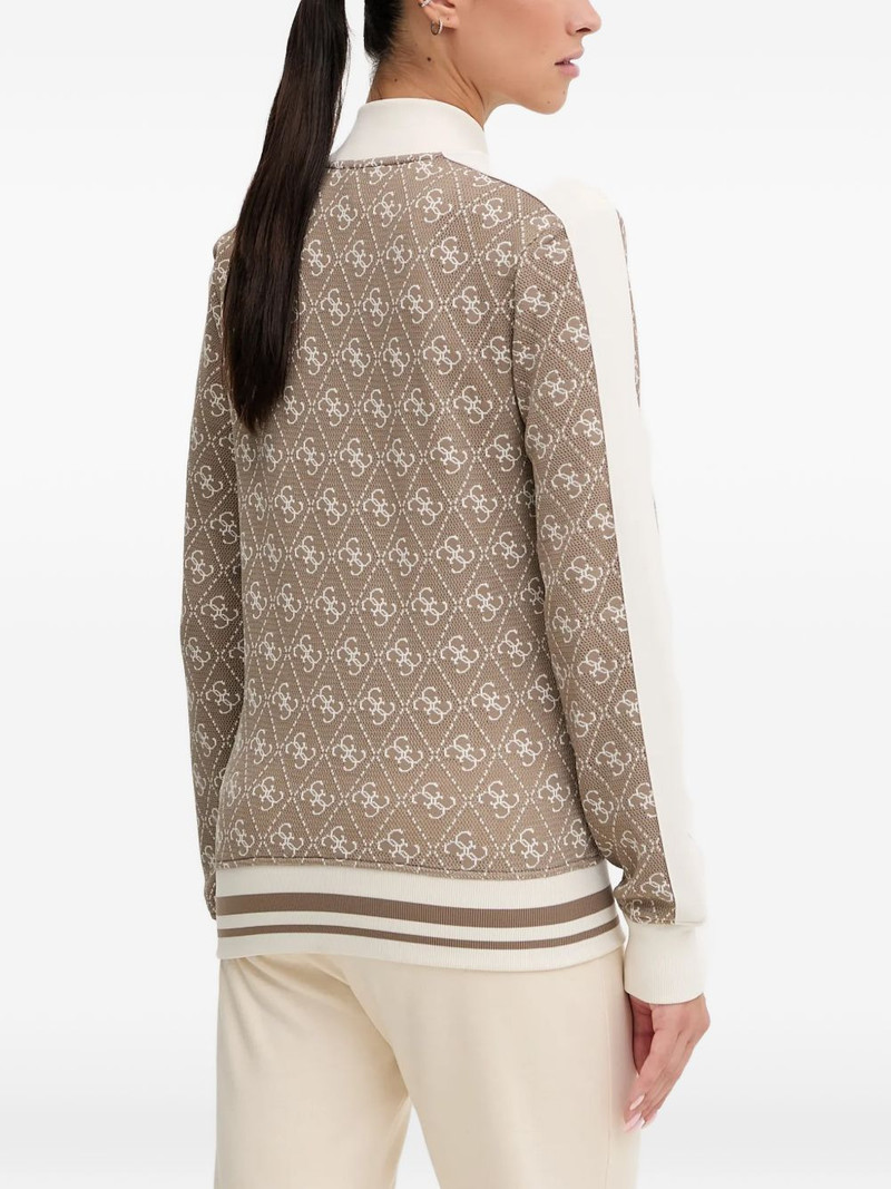 monogram zip sweater 3