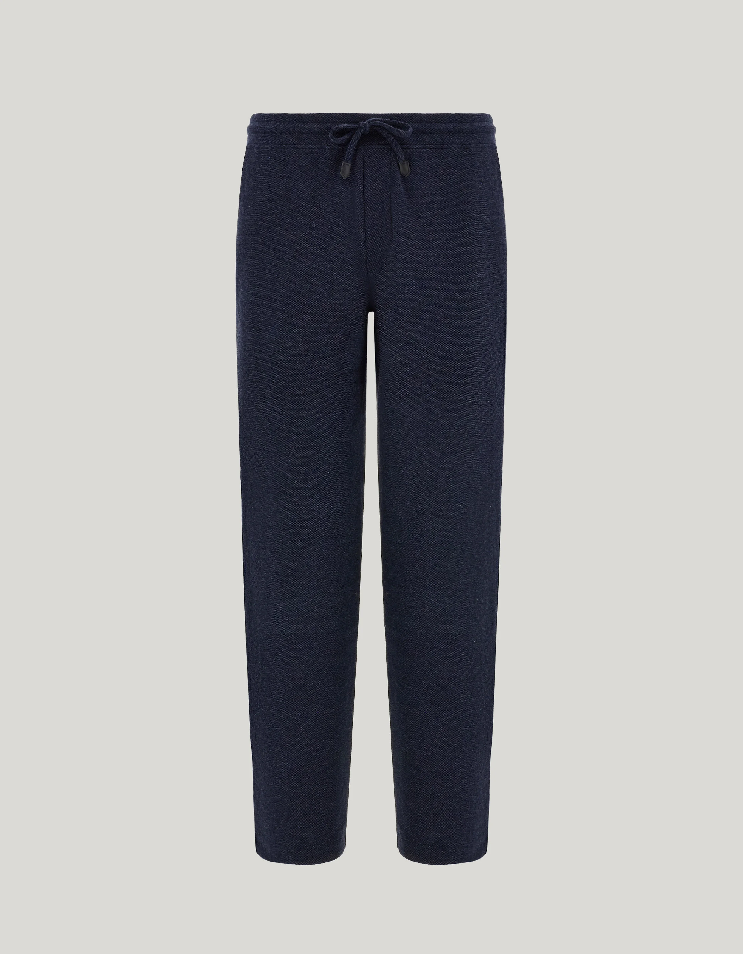 DOUBLE-FACED SOFT COTTON NAVY BLUE PANTS - 1