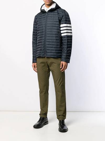 Thom Browne 4-Bar stripe padded jacket outlook