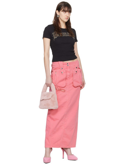 Blumarine Pink Embroidered Maxi Skirt outlook