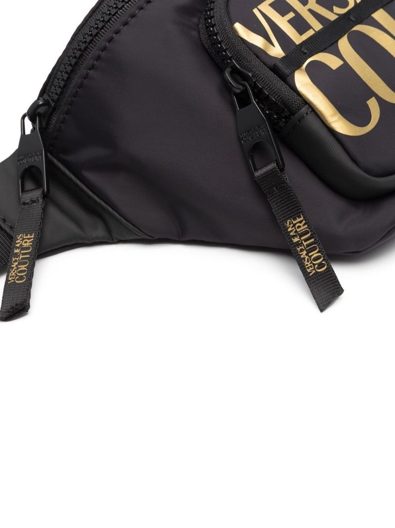 logo-print belt bag - 4