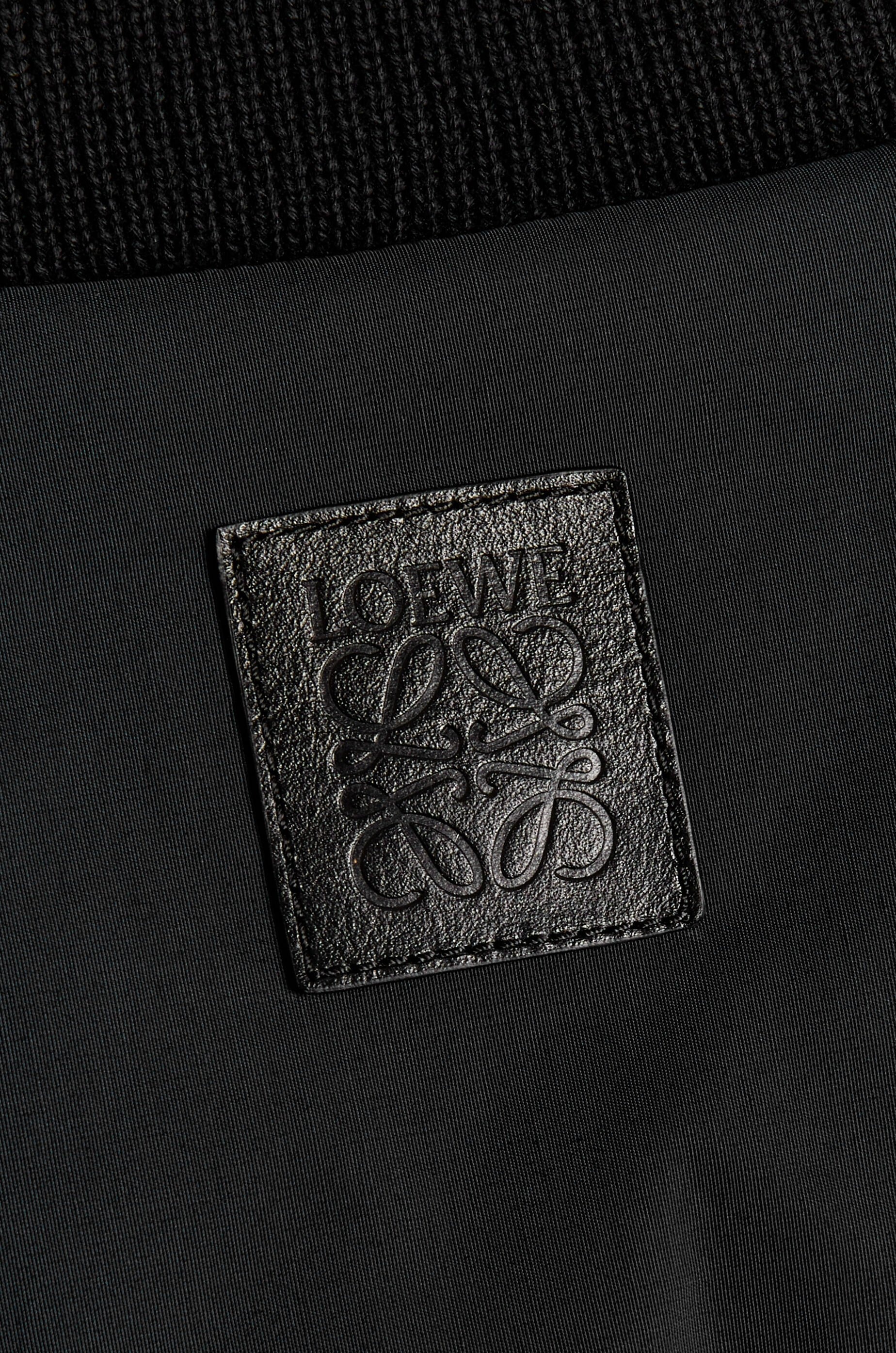 Padded bomber jacket in technical cotton - 3