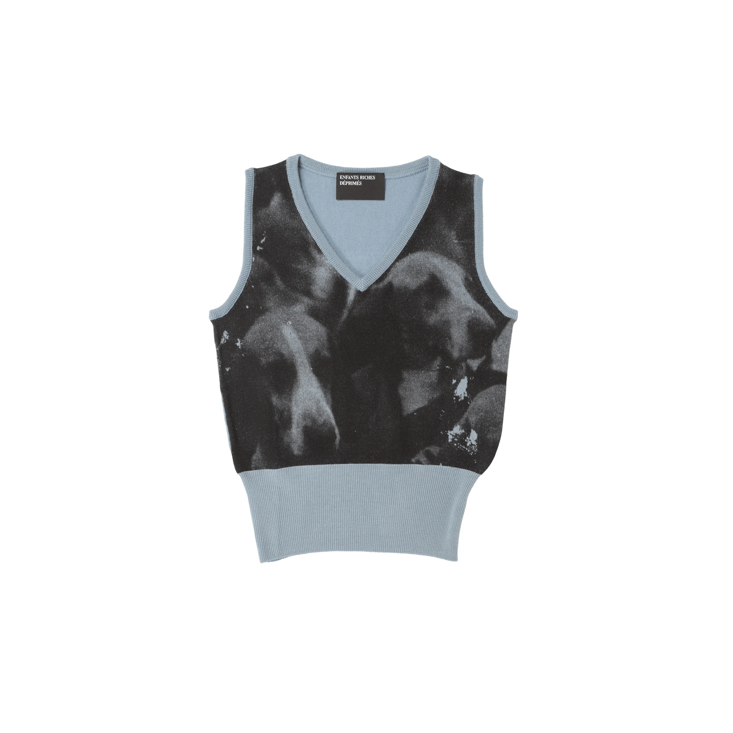 DOG V-NECK VEST SWEATER - 1