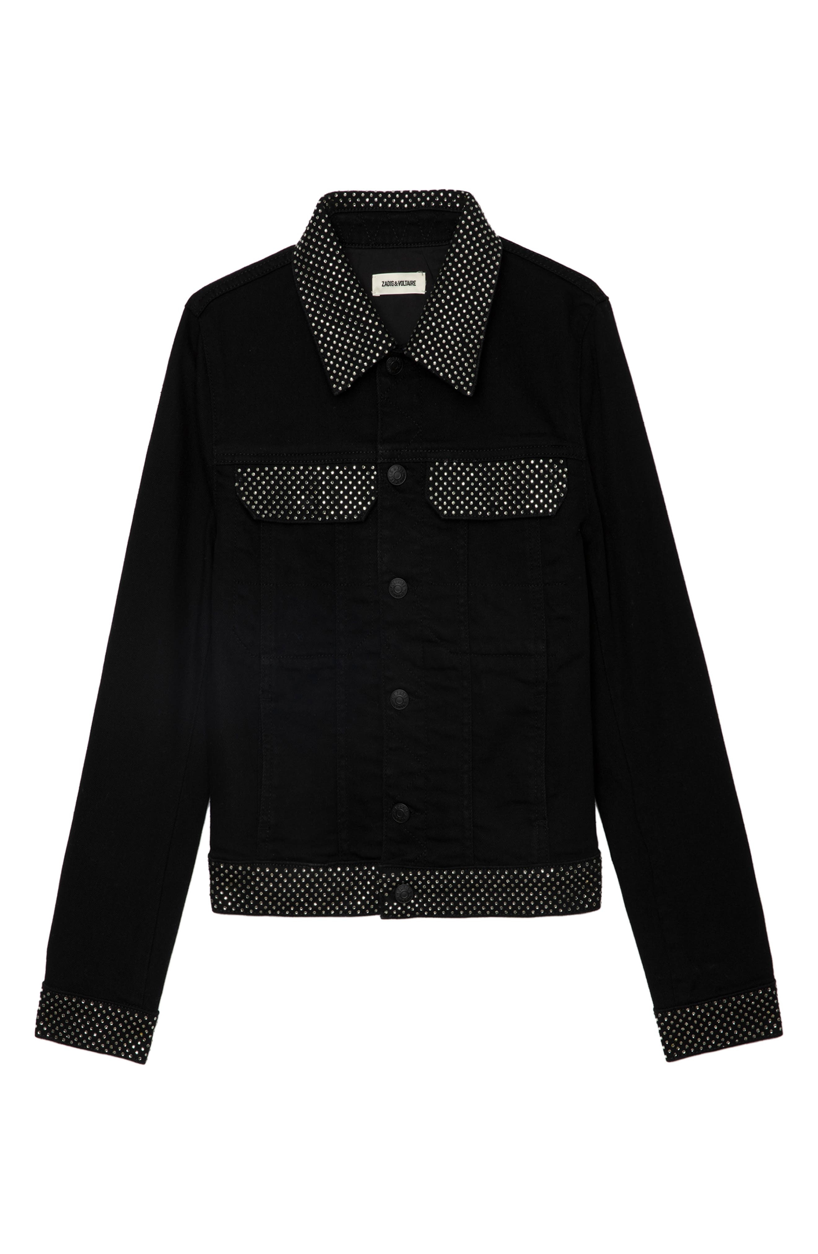 Zadig & Voltaire Kioky Denim Jacket in Black at Nordstrom - 5