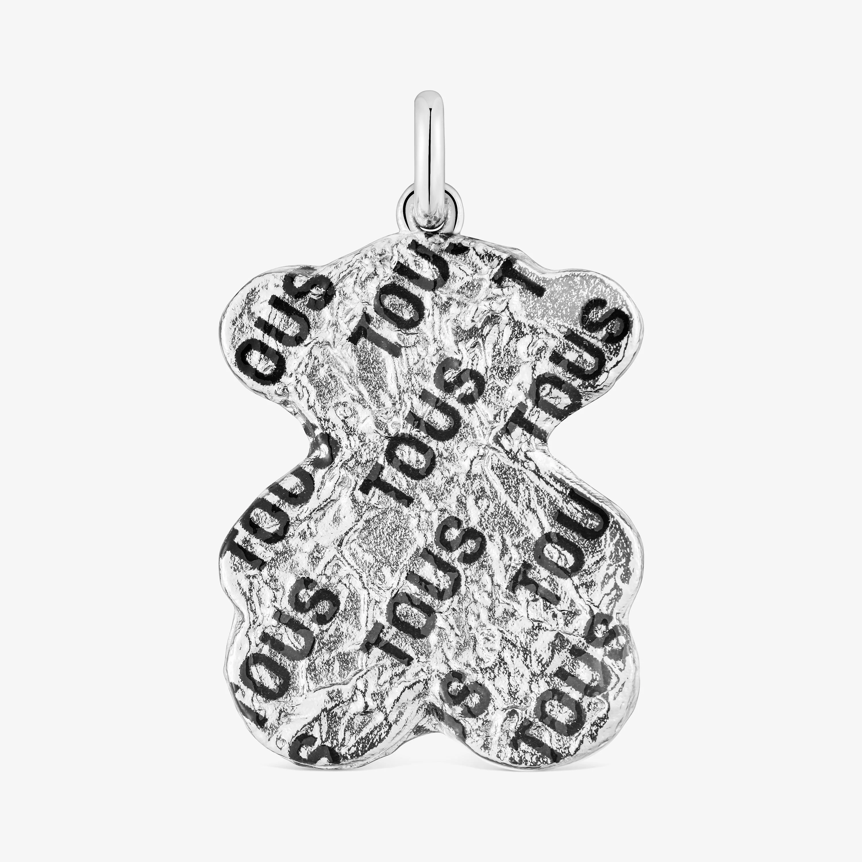 Silver and steel bear Pendant print Sweet Dolls - 1
