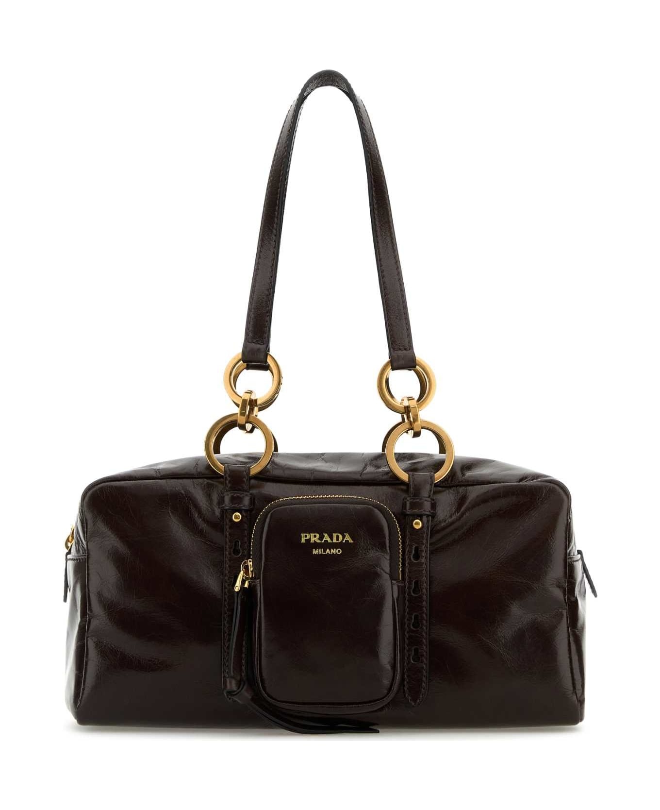 Brown Leather Handbag - 1