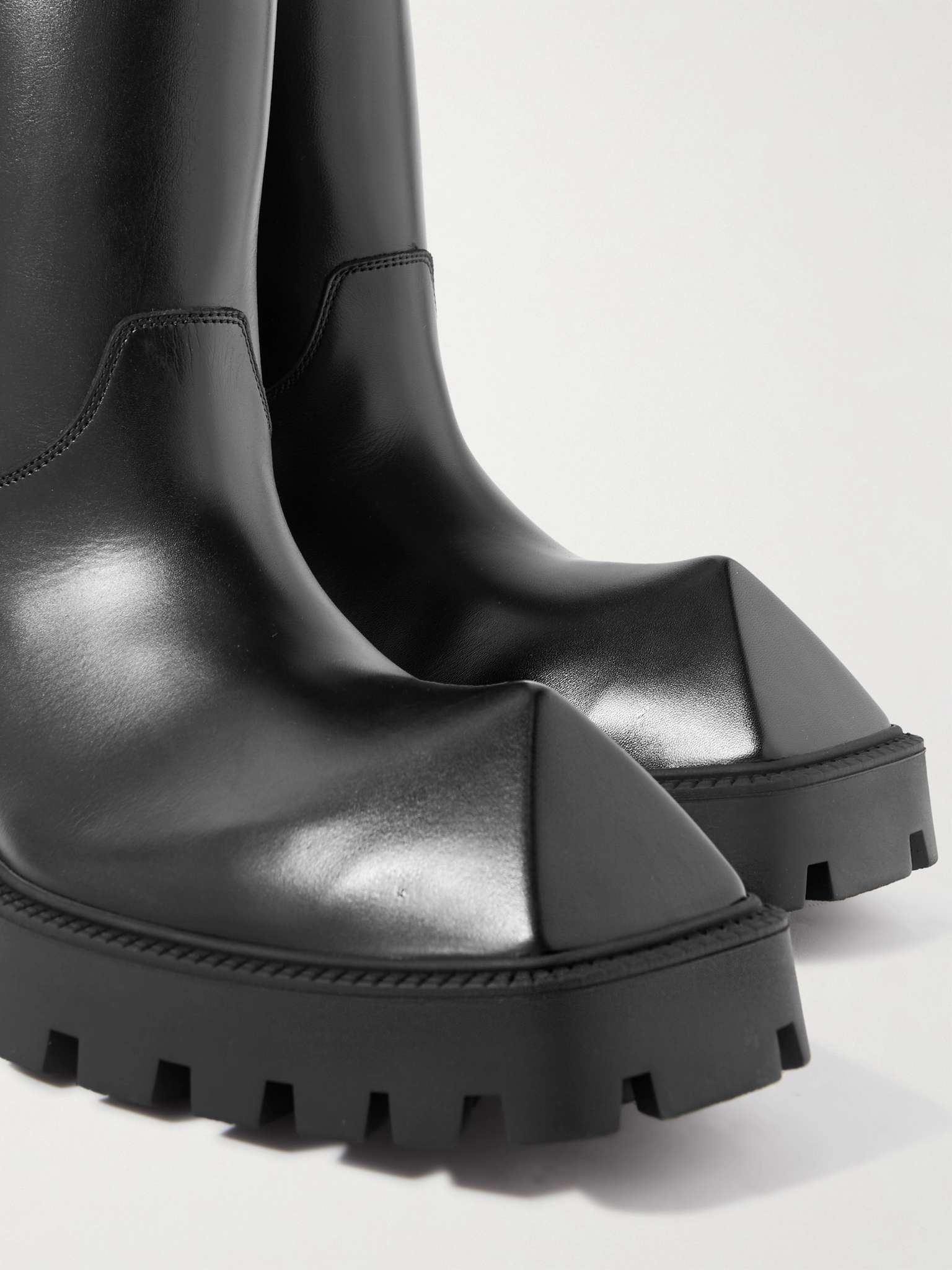 BALENCIAGA Rhino Leather Boots | REVERSIBLE