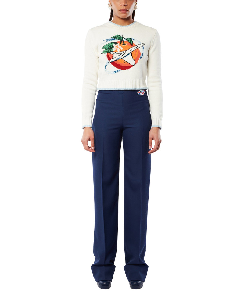 CASABLANCA Orbite Autour De L'Orange Crew Neck Jumper outlook