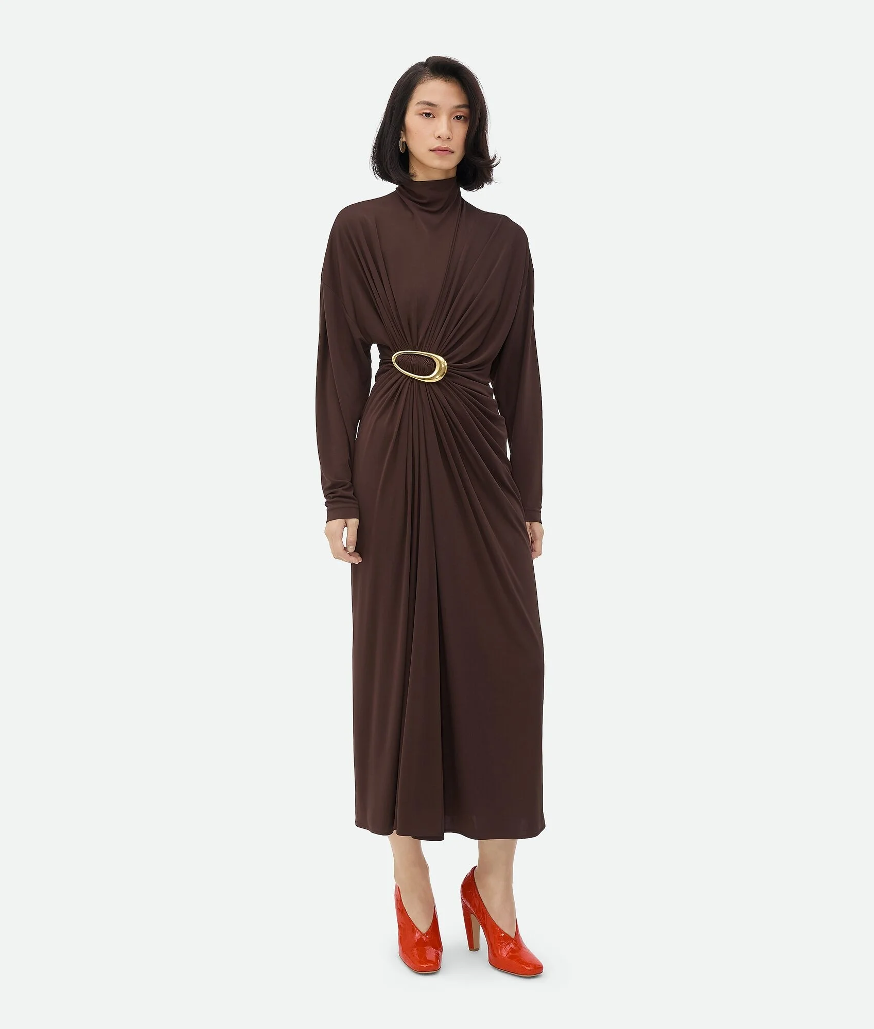 Crepe Viscose Jersey Dress - 1