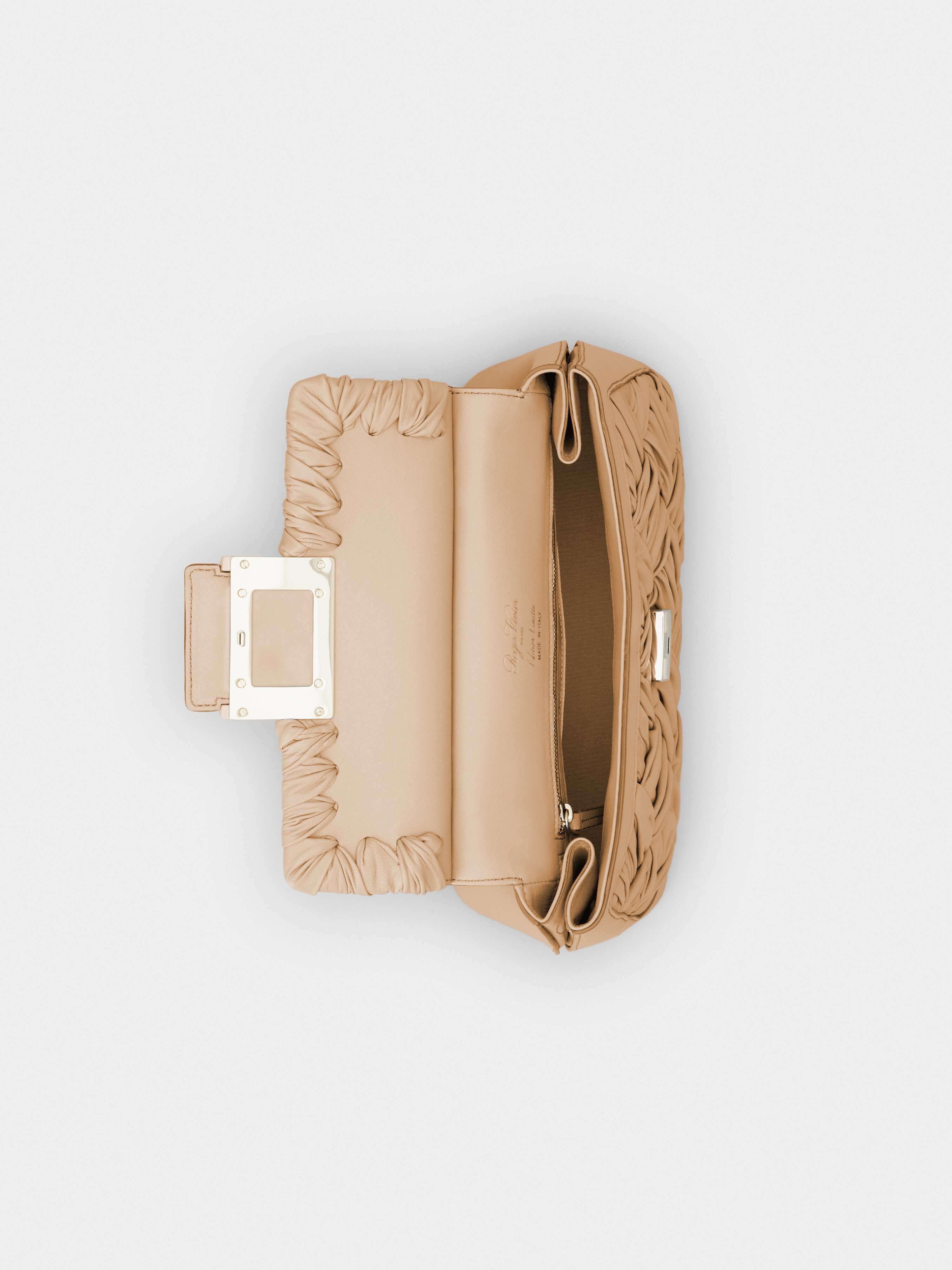 Viv' Cabas Foulard Lacquered Buckle Bag in Soft Leather - 6