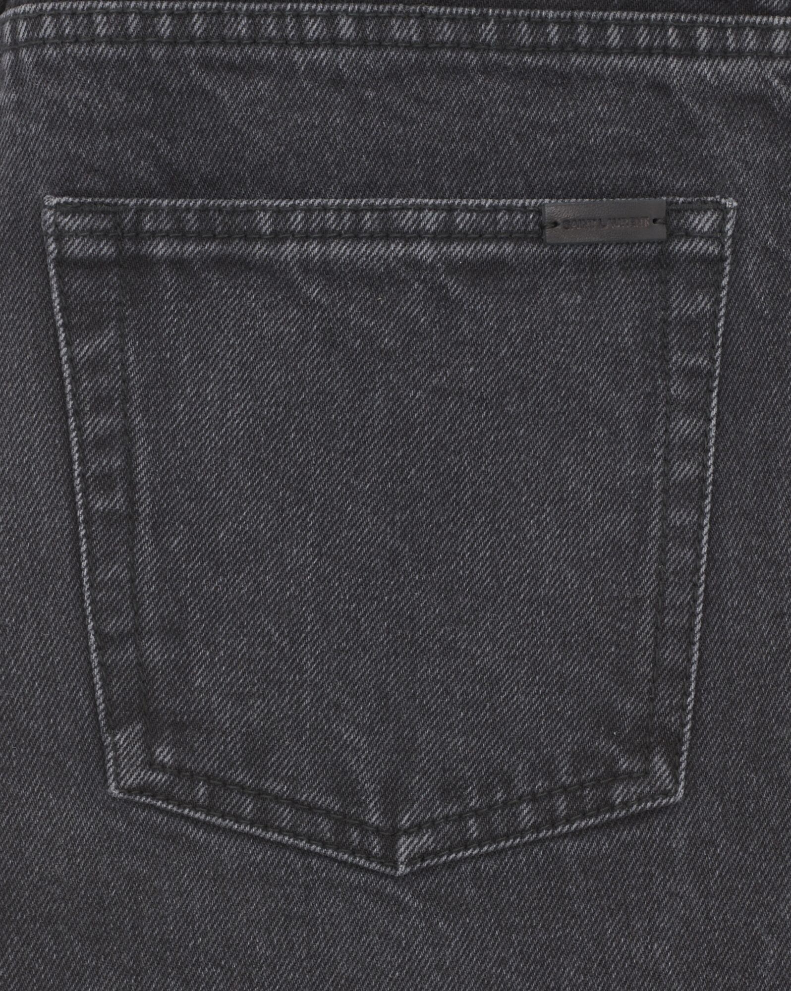 slim-fit jeans in used paris black denim - 4