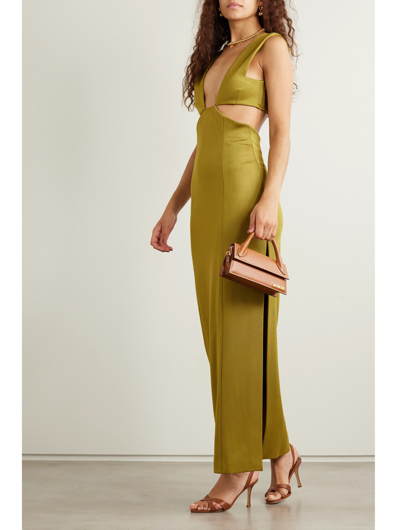 GALVAN Beverly Cutout Knitted Maxi Dress outlook