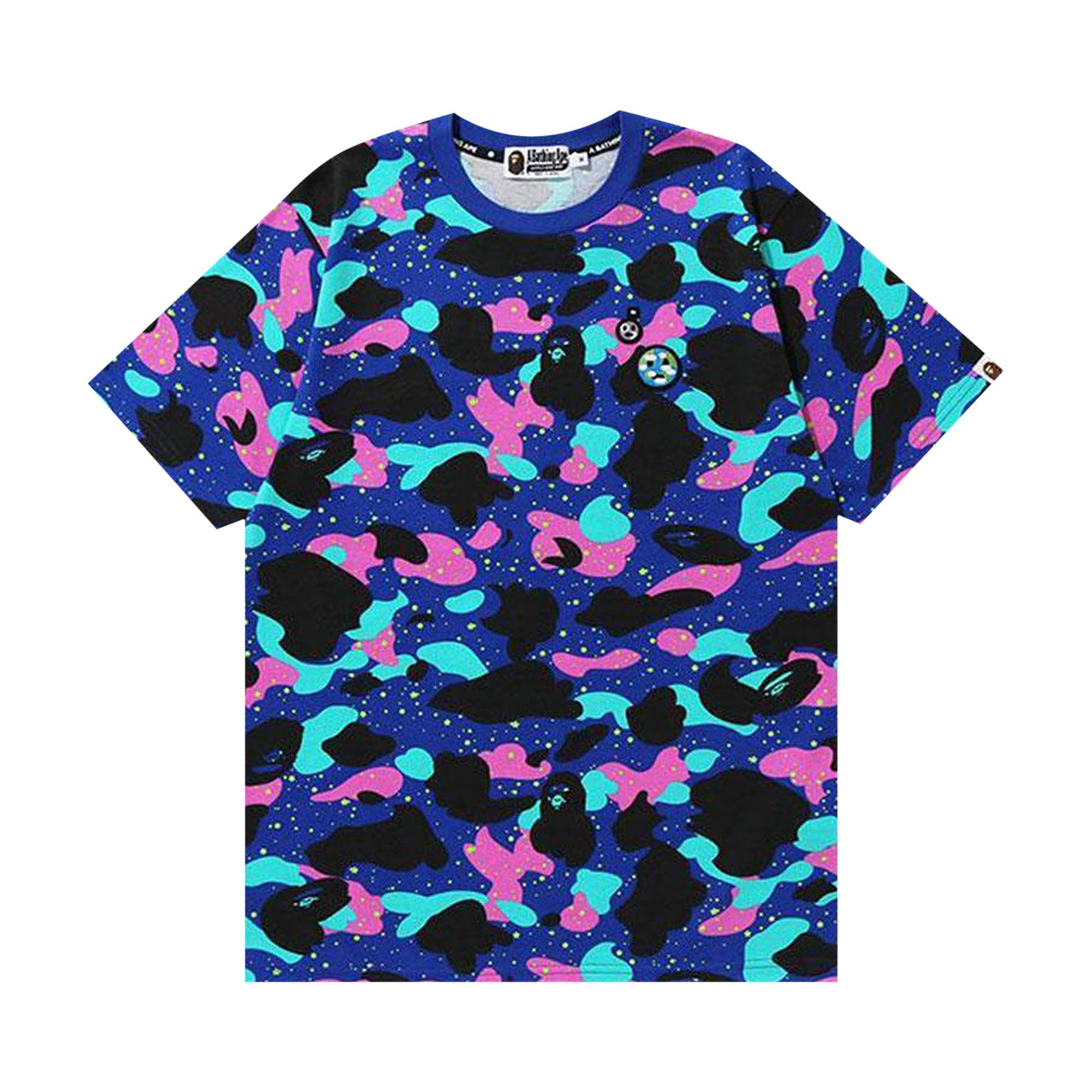 BAPE x Kid Cudi Camo Tee 'Navy' - 1