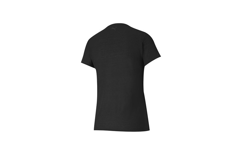 PUMA (WMNS) PUMA Printing Gym Sports Short Sleeve Black 519071-06 outlook