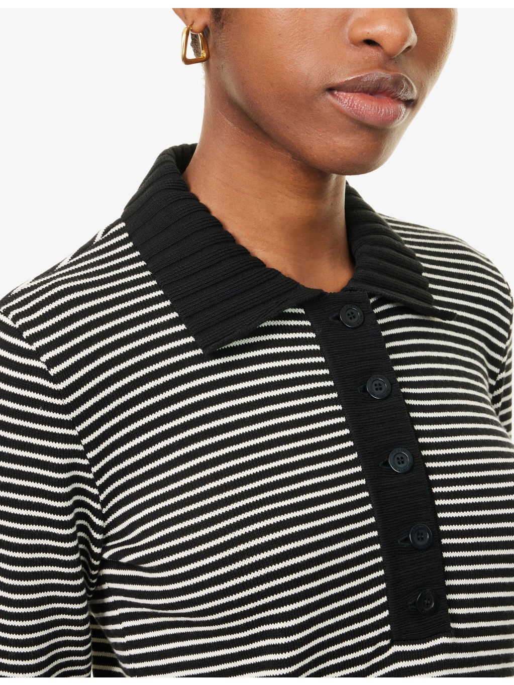 Graduate Striped Cotton-Knit Polo Jumper - 5