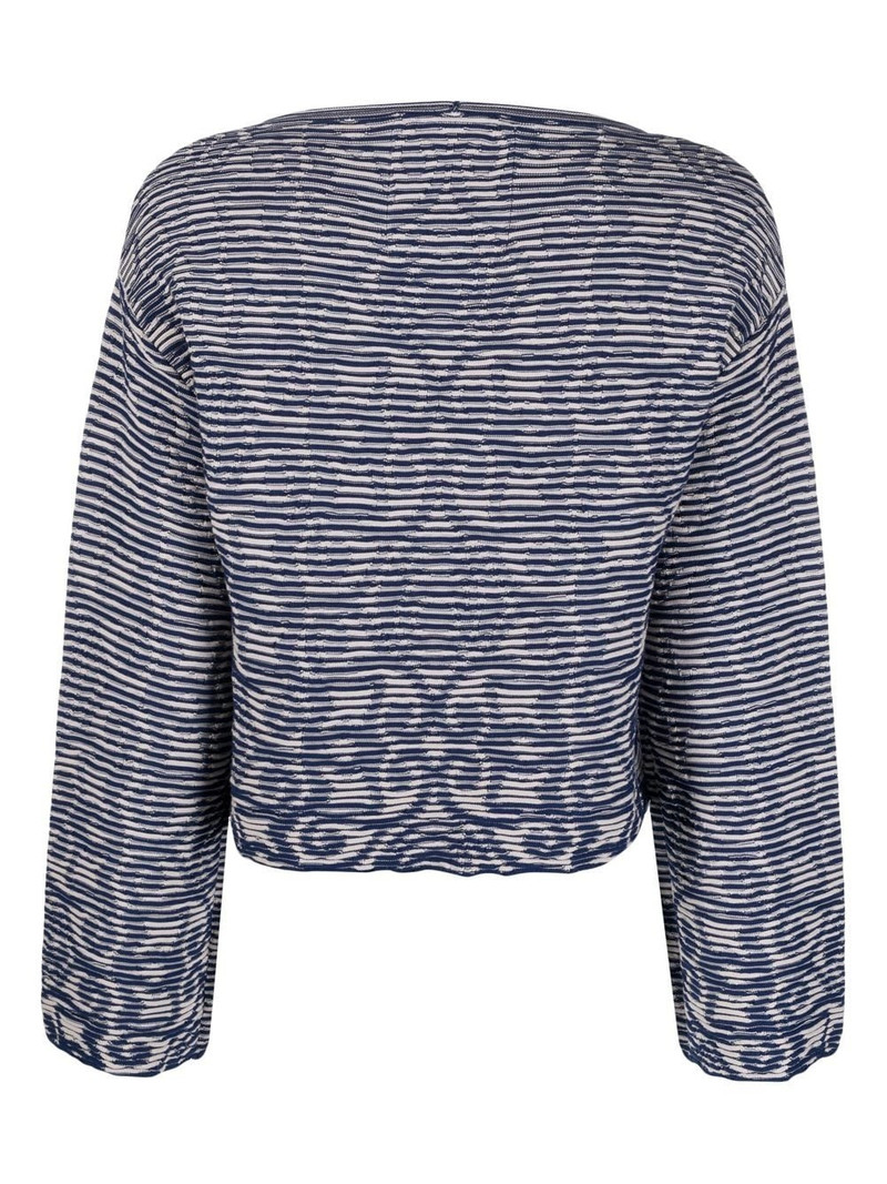 EMPORIO ARMANI patterned intarsia knit jumper outlook