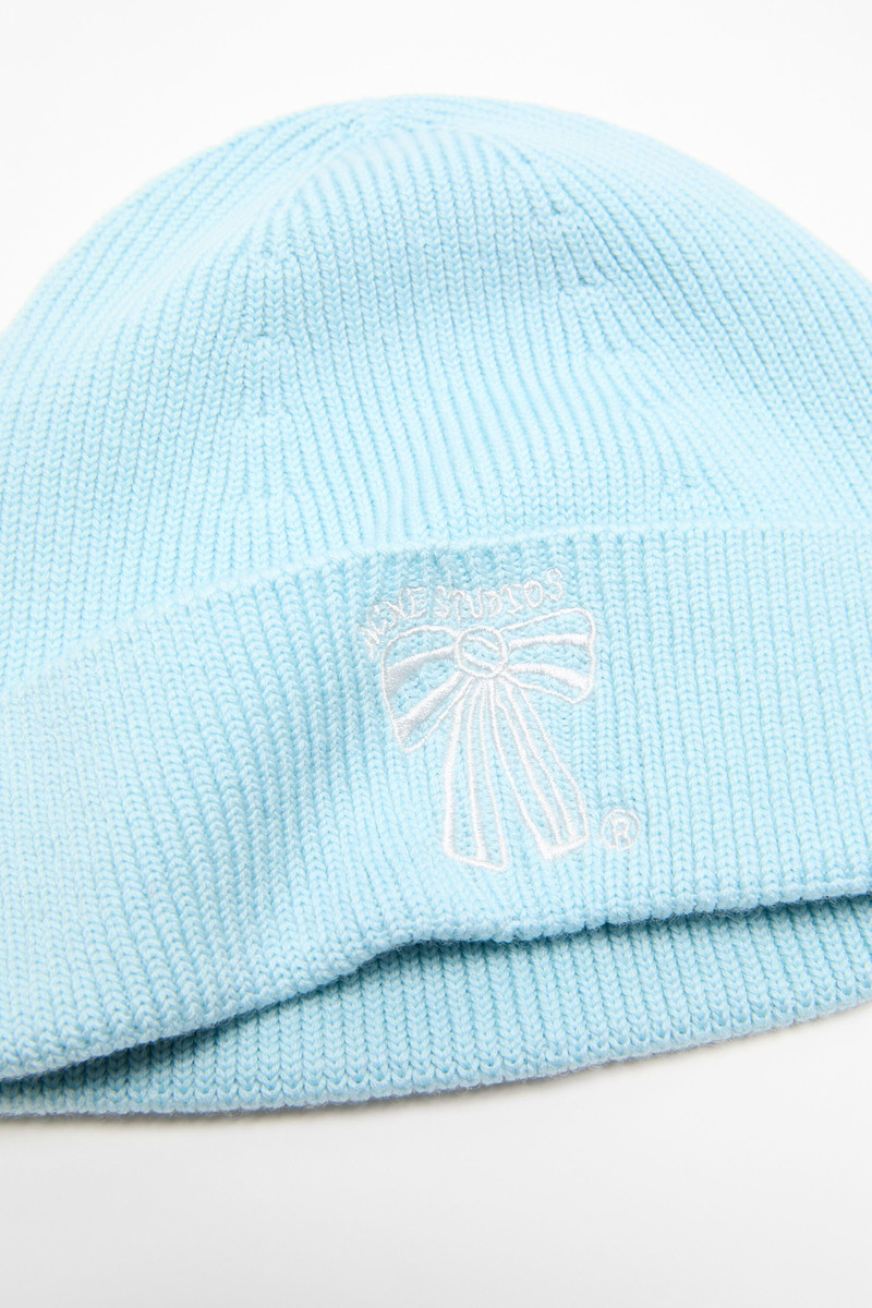 Acne Studios Merino wool beanie - Ice blue outlook