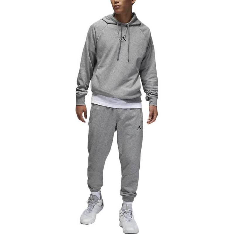 Jordan Air Jordan Solid Color Pullover Hoodie Men's Carbon Grey DQ7328-091 outlook