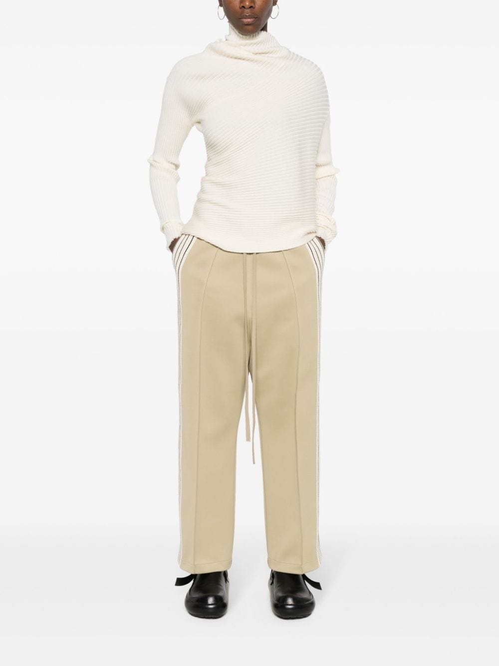 side-stripe track pants - 2